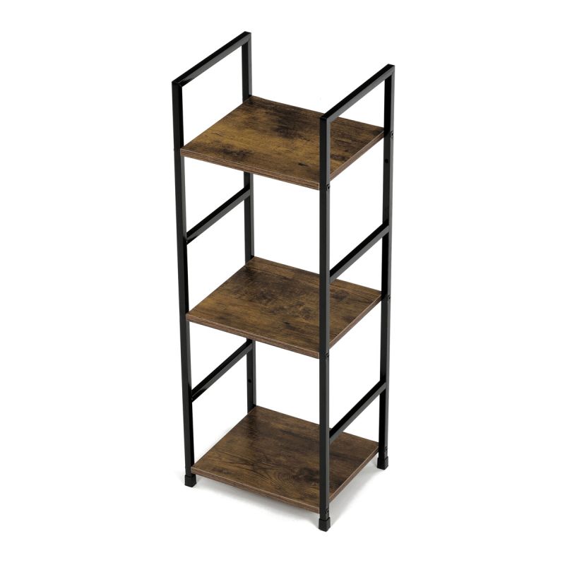 Regál, 29cm, kov, MDF, staré drevo, GD-213 OLW