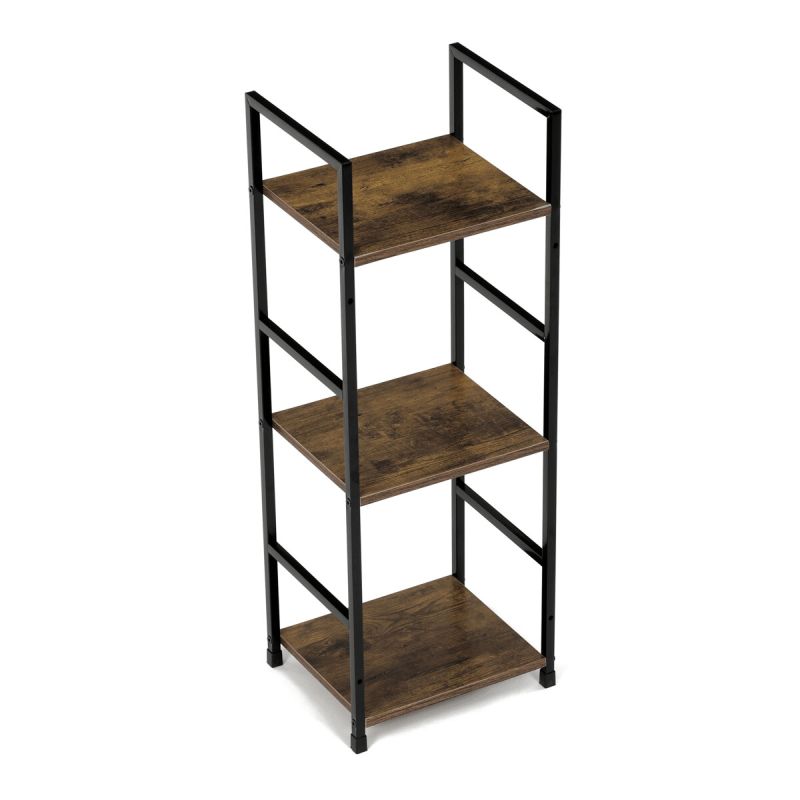 Regál, 29cm, kov, MDF, staré drevo, GD-213 OLW