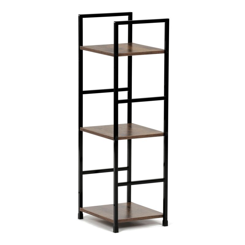 Regál, 29cm, kov, MDF, staré drevo, GD-213 OLW