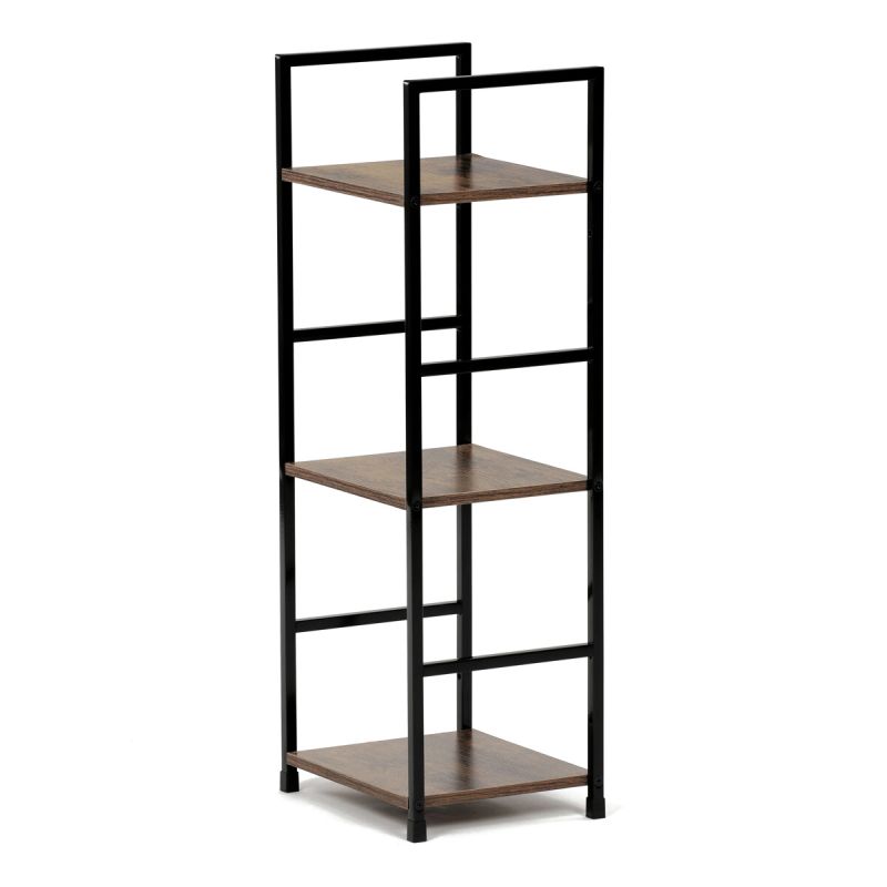 Regál, 29cm, kov, MDF, staré drevo, GD-213 OLW