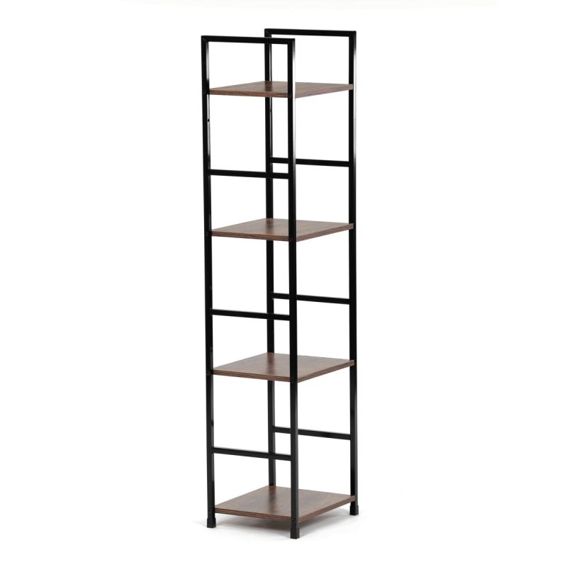 Regál, 29cm, kov, MDF, staré drevo, GD-214 OLW