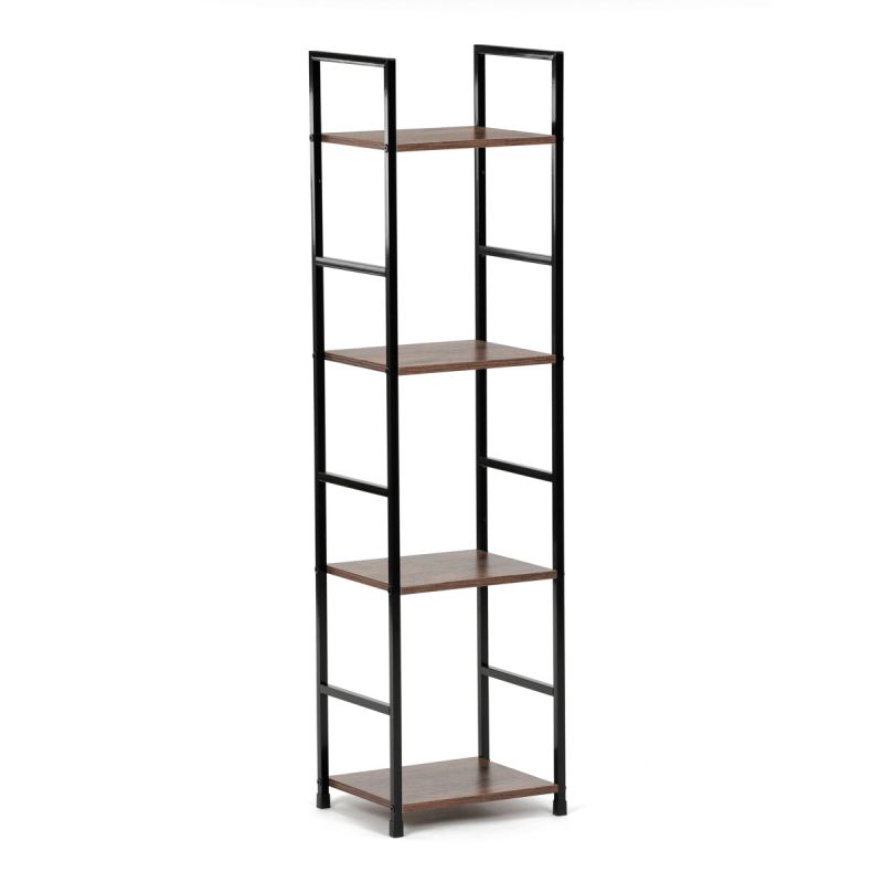 Regál, 29cm, kov, MDF, staré drevo, GD-214 OLW