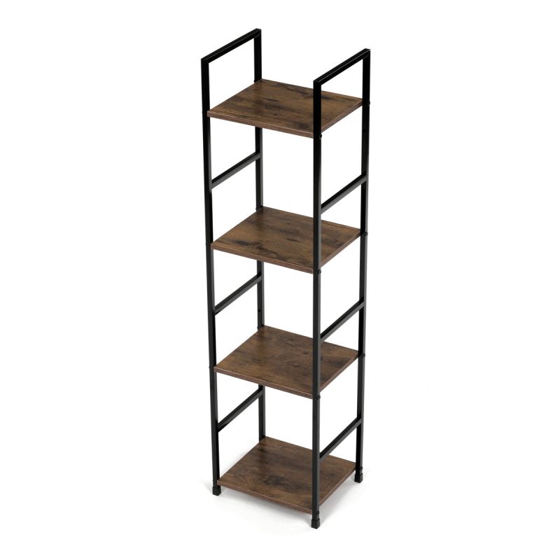Regál, 29cm, kov, MDF, staré drevo, GD-214 OLW