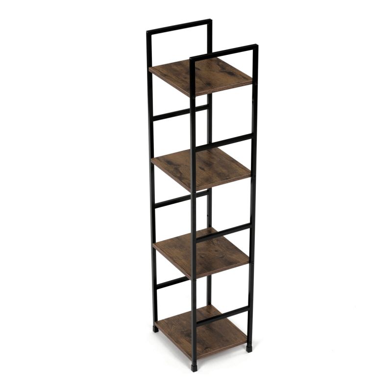 Regál, 29cm, kov, MDF, staré drevo, GD-214 OLW