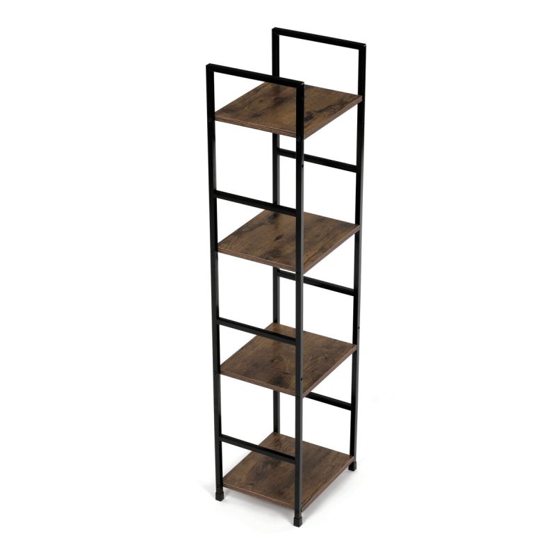 Regál, 29cm, kov, MDF, staré drevo, GD-214 OLW
