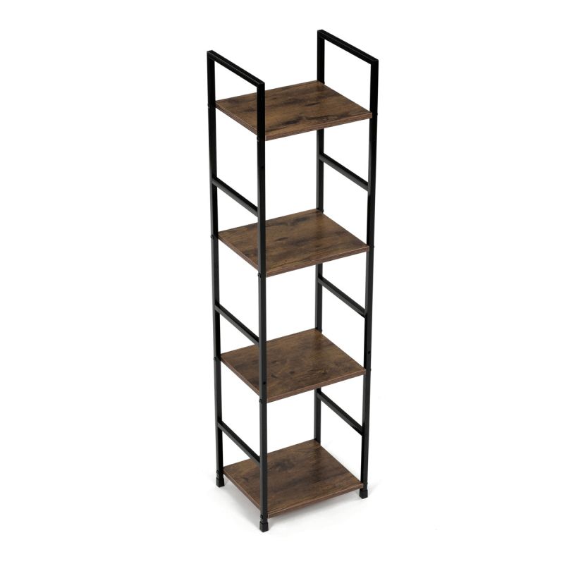 Regál, 29cm, kov, MDF, staré drevo, GD-214 OLW
