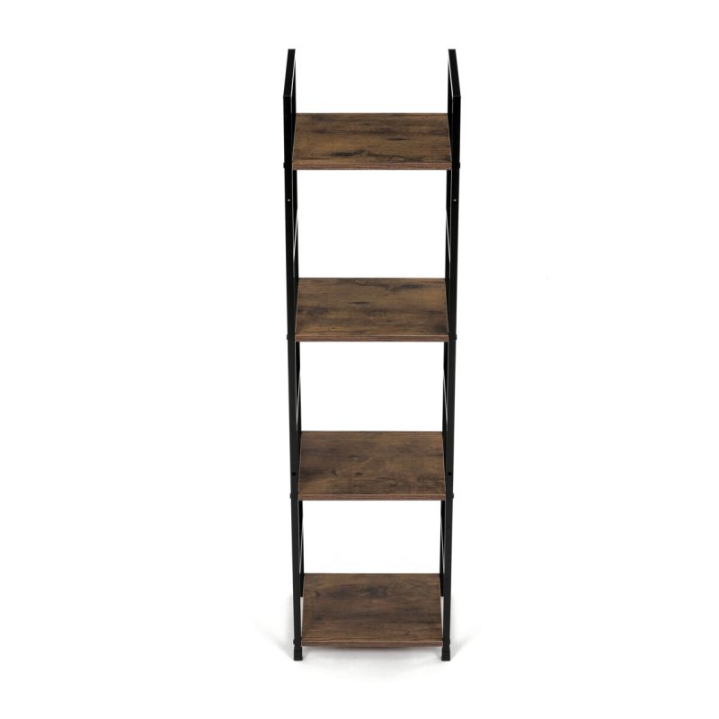 Regál, 29cm, kov, MDF, staré drevo, GD-214 OLW
