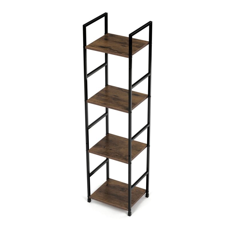 Regál, 29cm, kov, MDF, staré drevo, GD-214 OLW