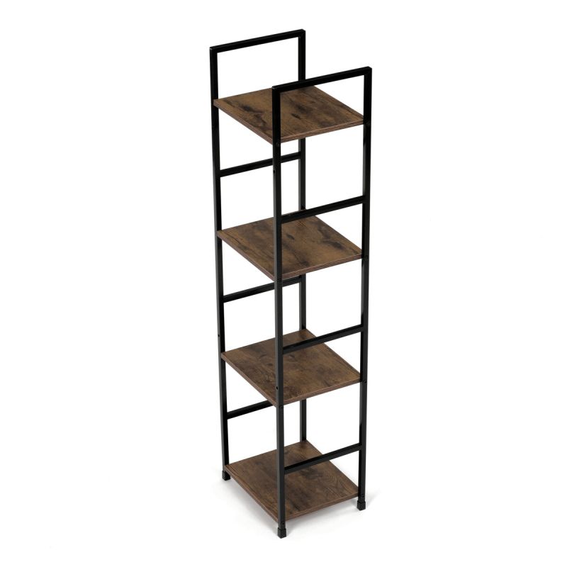 Regál, 29cm, kov, MDF, staré drevo, GD-214 OLW