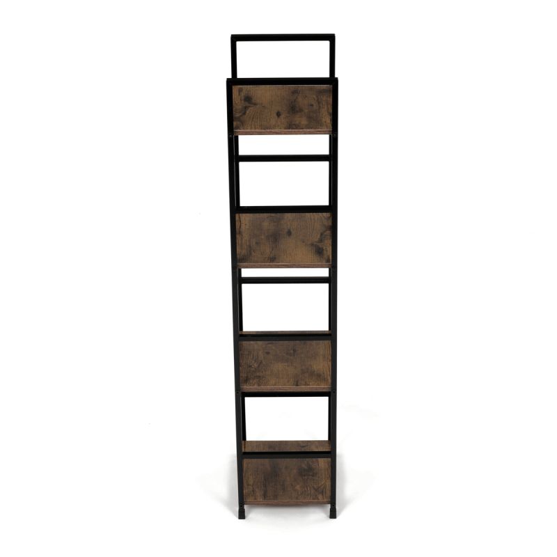Regál, 29cm, kov, MDF, staré drevo, GD-214 OLW