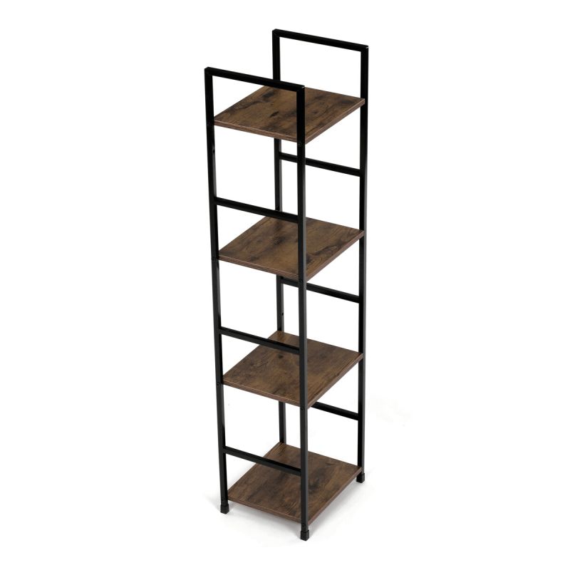 Regál, 29cm, kov, MDF, staré drevo, GD-214 OLW