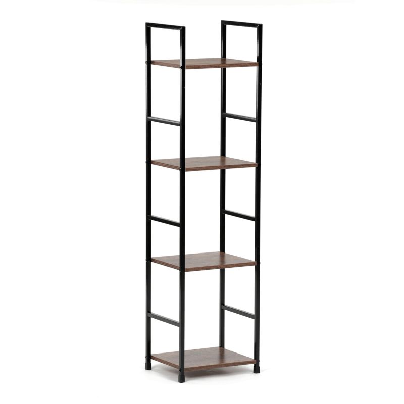 Regál, 29cm, kov, MDF, staré drevo, GD-214 OLW