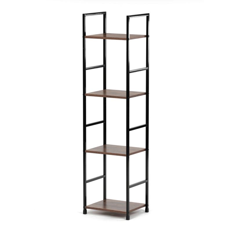 Regál, 29cm, kov, MDF, staré drevo, GD-214 OLW