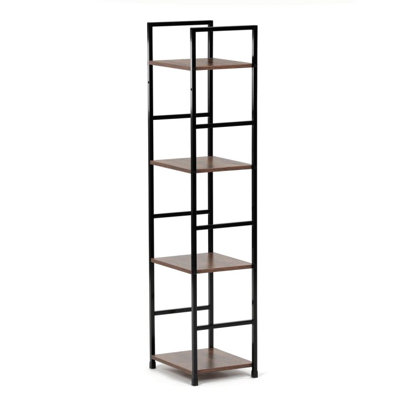 Regál, 29cm, kov, MDF, staré drevo, GD-214 OLW