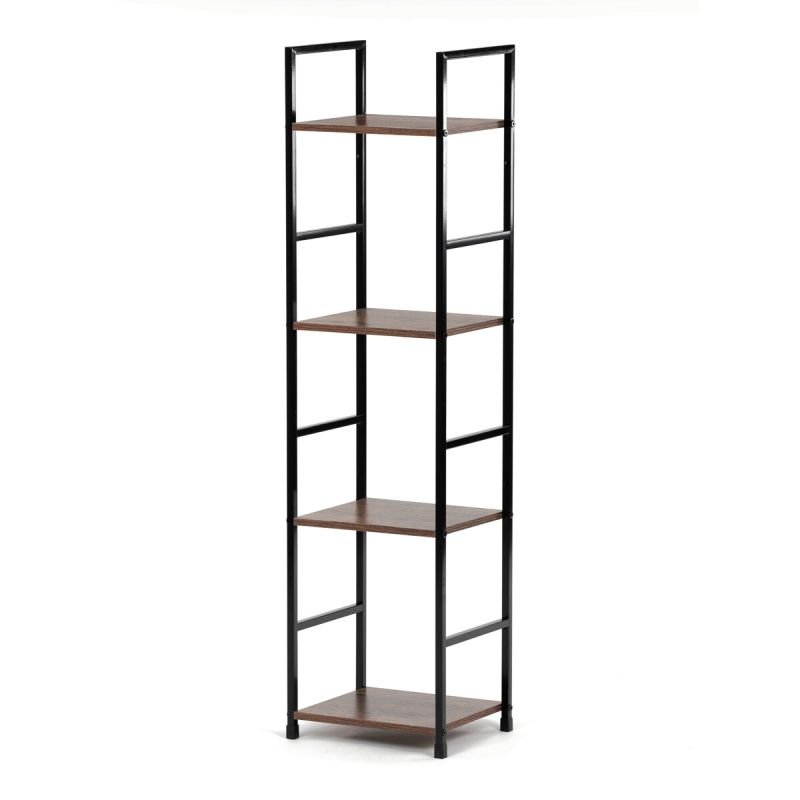 Regál, 29cm, kov, MDF, staré drevo, GD-214 OLW