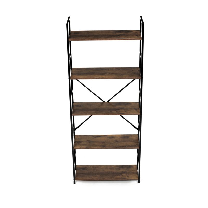 Regál, 59cm, kov, MDF, staré drevo, GD-225 OLW