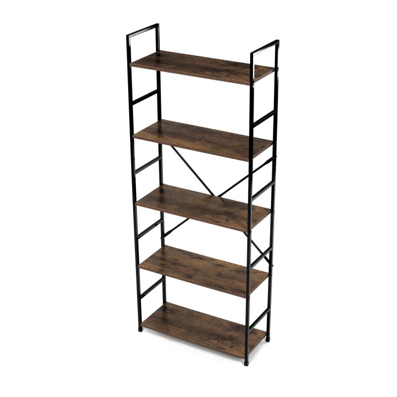 Regál, 59cm, kov, MDF, staré drevo, GD-225 OLW