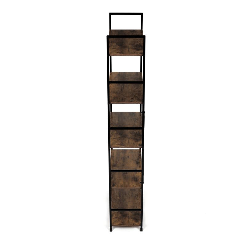 Regál, 59cm, kov, MDF, staré drevo, GD-225 OLW