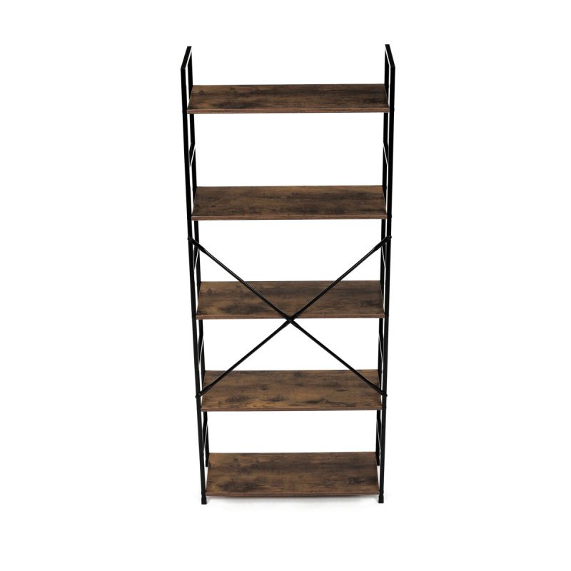 Regál, 59cm, kov, MDF, staré drevo, GD-225 OLW
