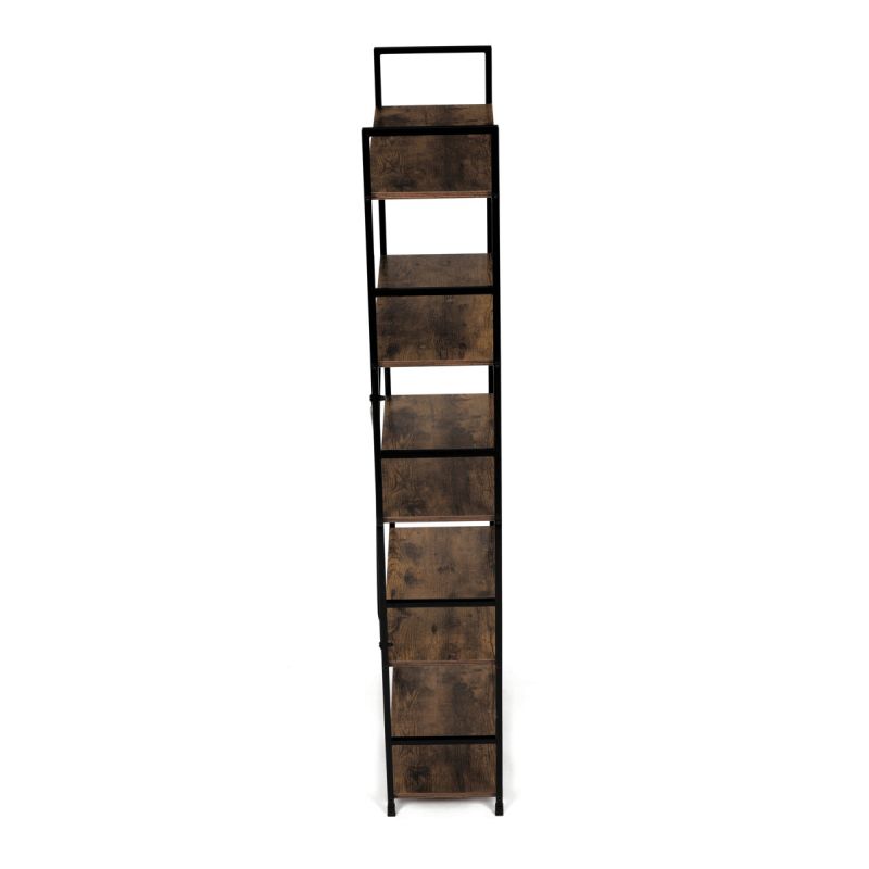 Regál, 59cm, kov, MDF, staré drevo, GD-225 OLW