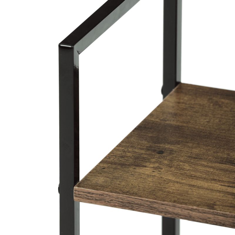 Regál, 59cm, kov, MDF, staré drevo, GD-225 OLW
