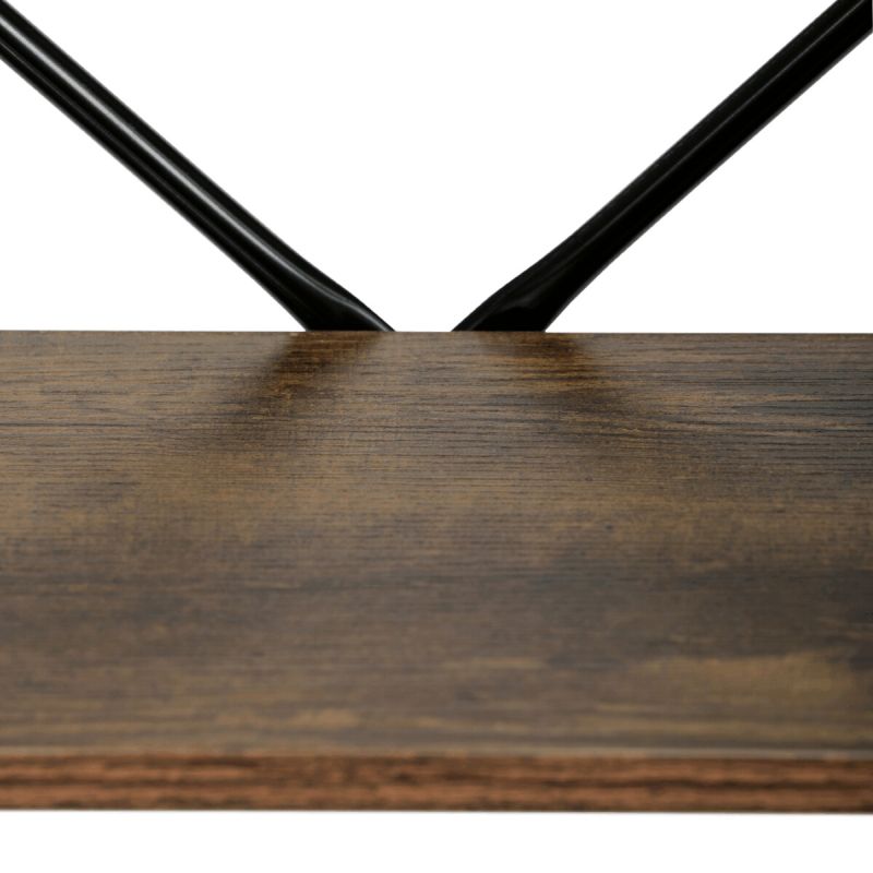 Regál, 59cm, kov, MDF, staré drevo, GD-225 OLW