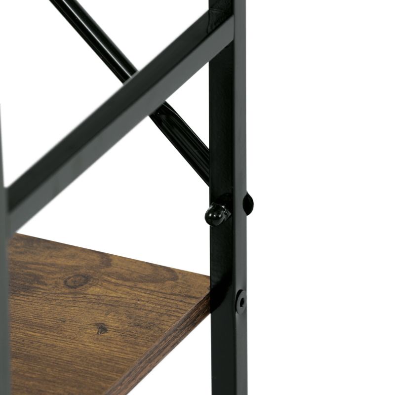 Regál, 59cm, kov, MDF, staré drevo, GD-225 OLW