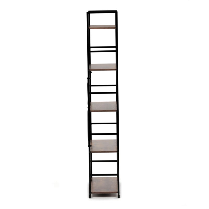Regál, 59cm, kov, MDF, staré drevo, GD-225 OLW