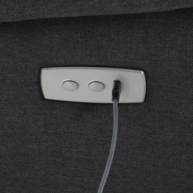 Elektrické polohovateľné kreslo hnedé, TV-925 BR2