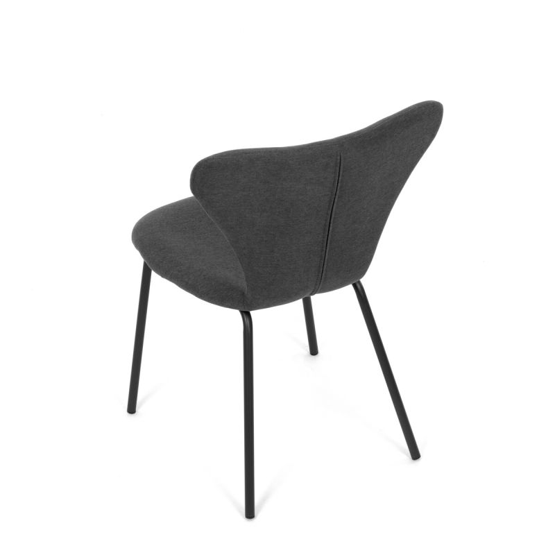 Jedálenská stolička, sivá, látka, CT-S8010 GREY2
