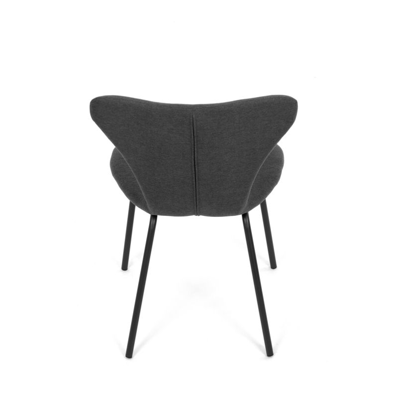 Jedálenská stolička, sivá, látka, CT-S8010 GREY2