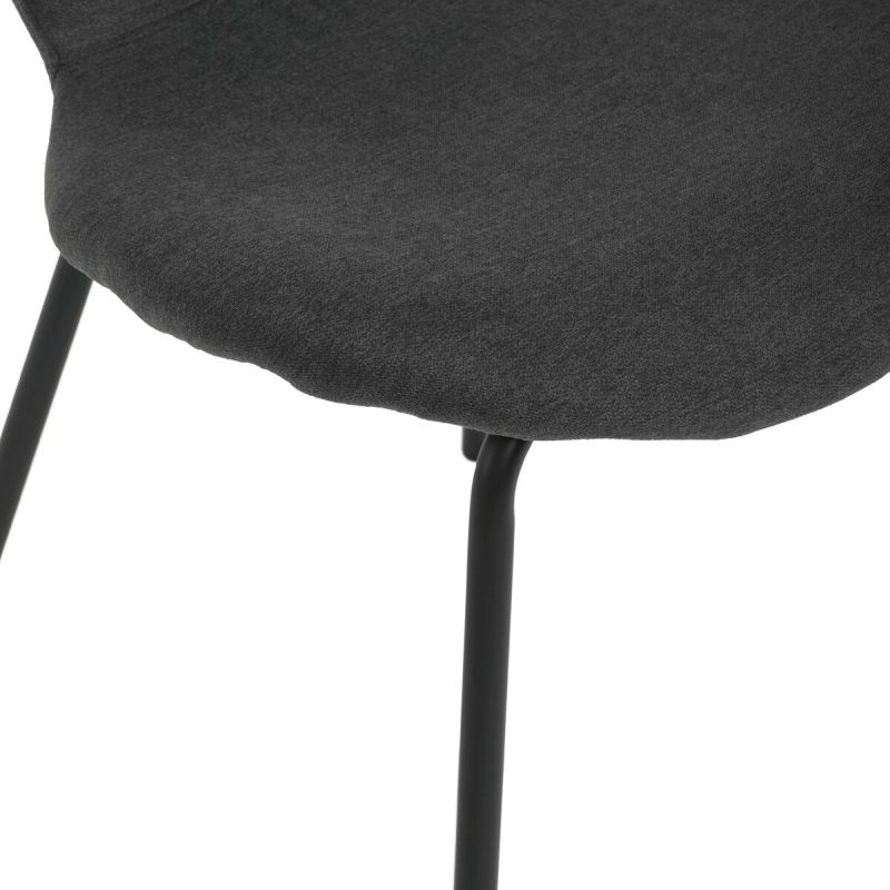 Jedálenská stolička, sivá, látka, CT-S8010 GREY2