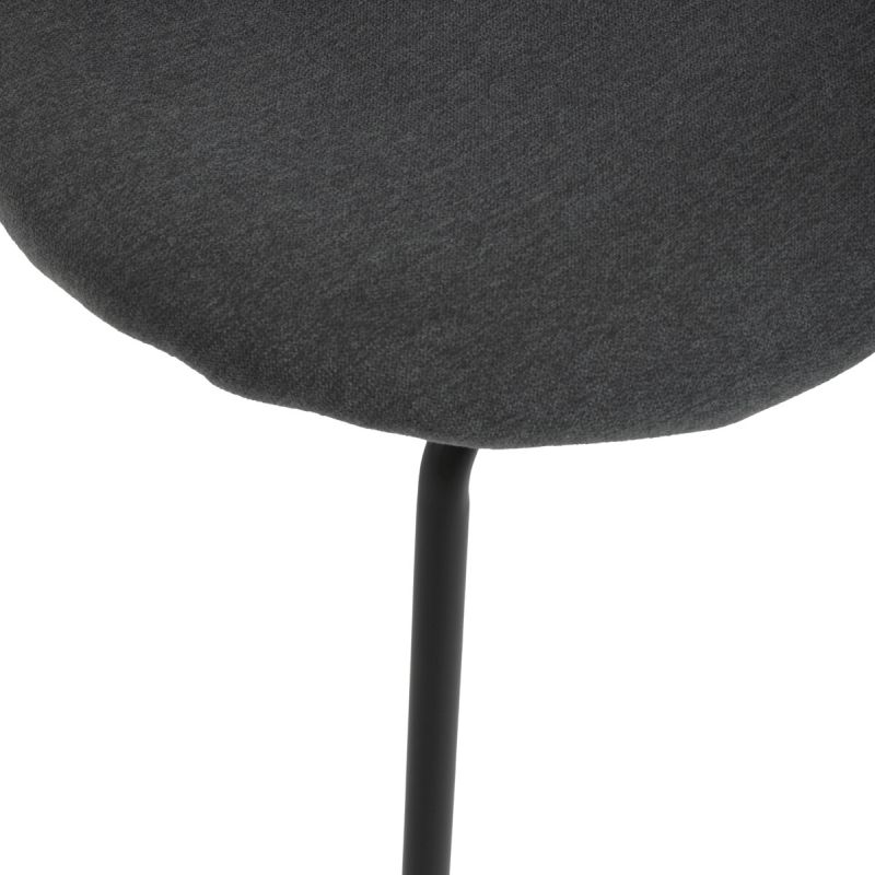Jedálenská stolička, sivá, látka, CT-S8010 GREY2