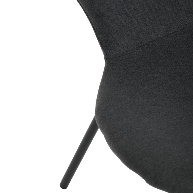 Jedálenská stolička, sivá, látka, CT-S8010 GREY2