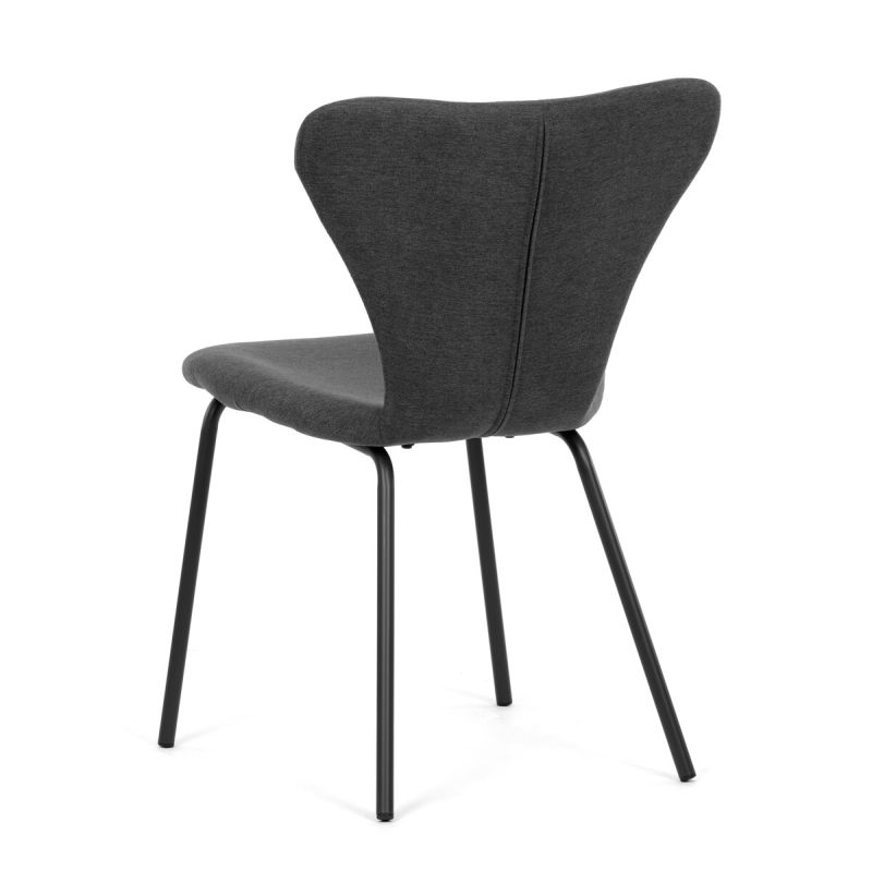 Jedálenská stolička, sivá, látka, CT-S8010 GREY2