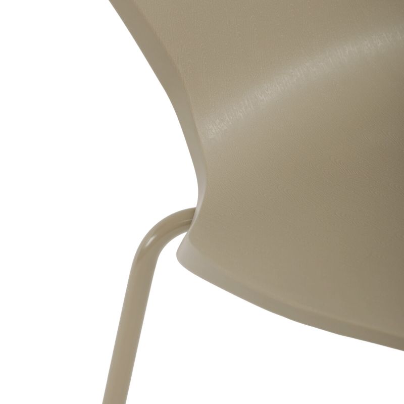 Jedálenská stolička, plast, hnedá, CT-X7034 CAP