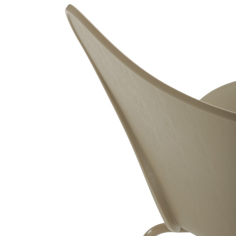 Jedálenská stolička, plast, hnedá, CT-X7034 CAP