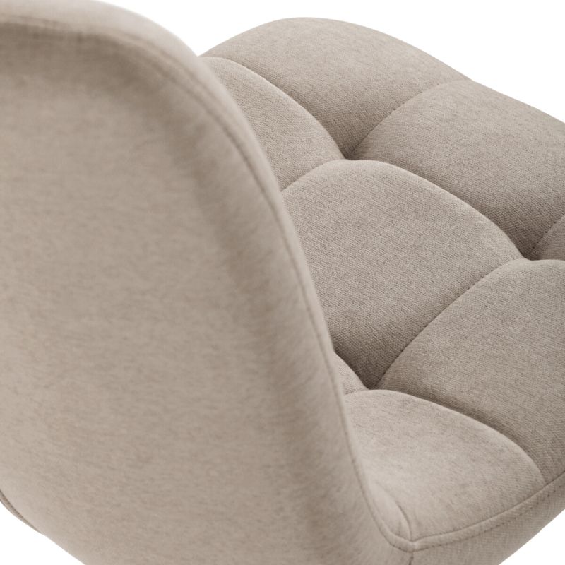 Jedálenská stolička, hnedá, látka, DCL-193 CAP2