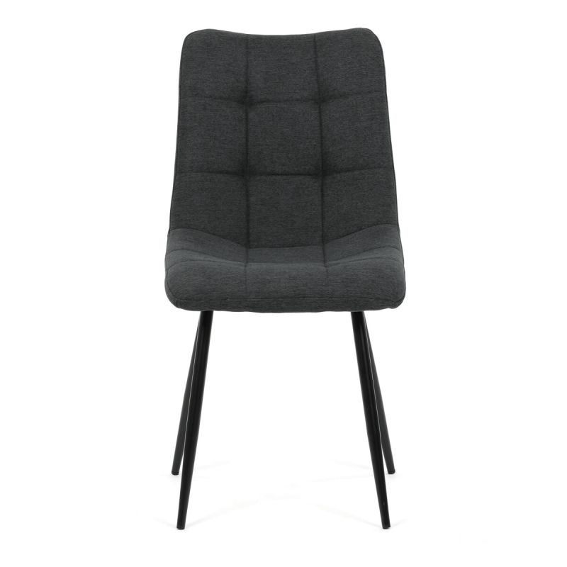 Jedálenská stolička, sivá, látka, DCL-193 GREY2