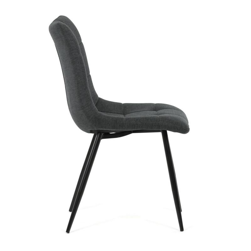 Jedálenská stolička, sivá, látka, DCL-193 GREY2