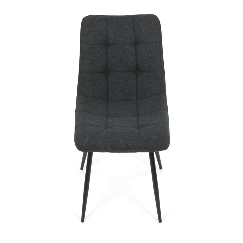 Jedálenská stolička, sivá, látka, DCL-193 GREY2
