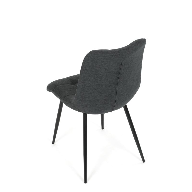 Jedálenská stolička, sivá, látka, DCL-193 GREY2