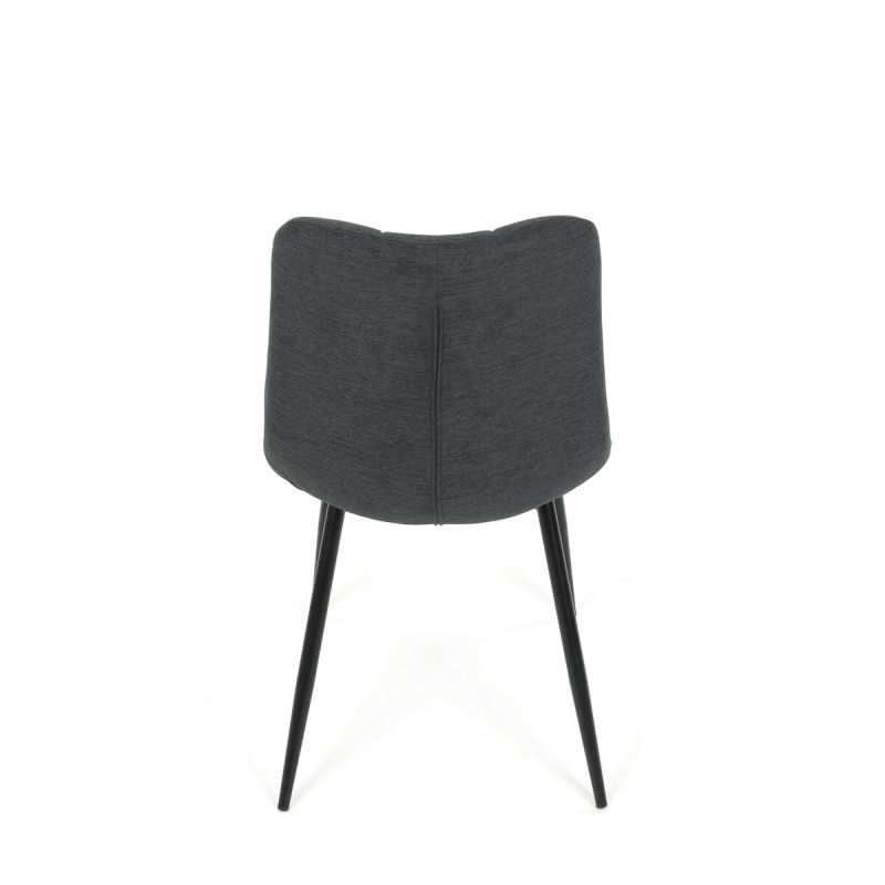 Jedálenská stolička, sivá, látka, DCL-193 GREY2