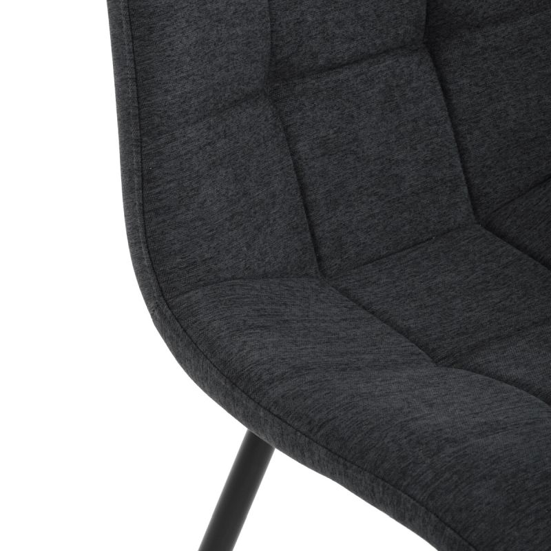 Jedálenská stolička, sivá, látka, DCL-193 GREY2