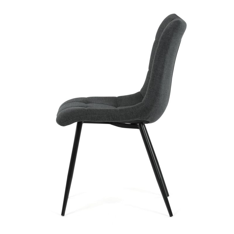 Jedálenská stolička, sivá, látka, DCL-193 GREY2