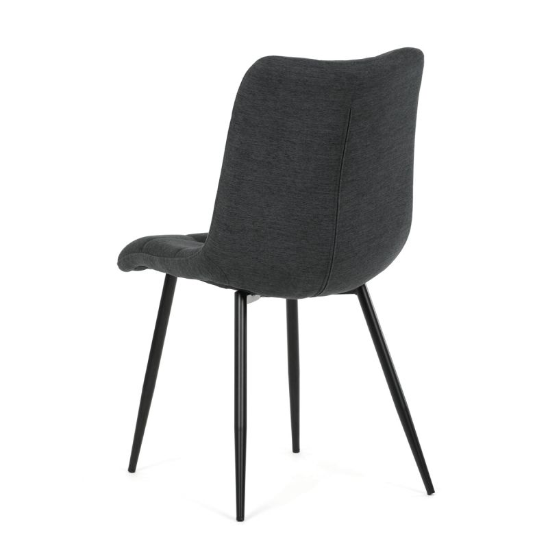 Jedálenská stolička, sivá, látka, DCL-193 GREY2