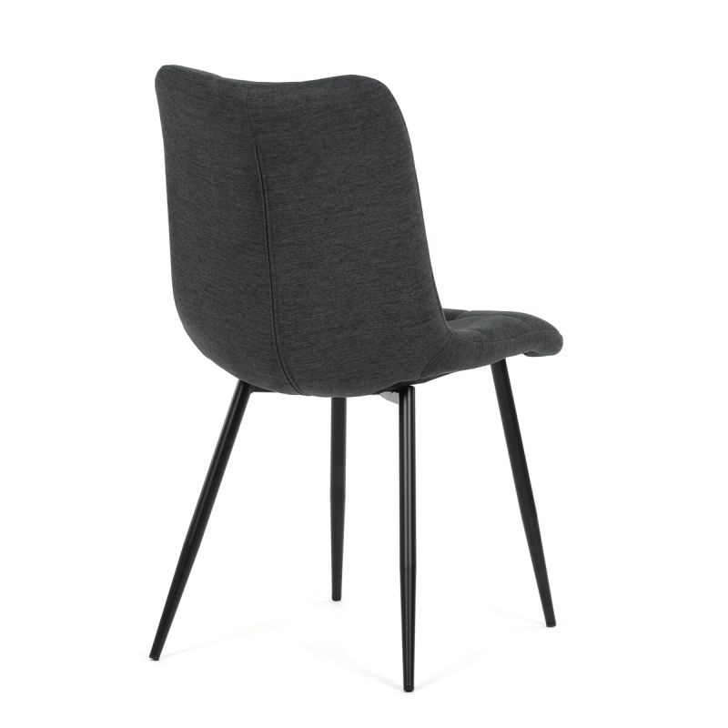 Jedálenská stolička, sivá, látka, DCL-193 GREY2