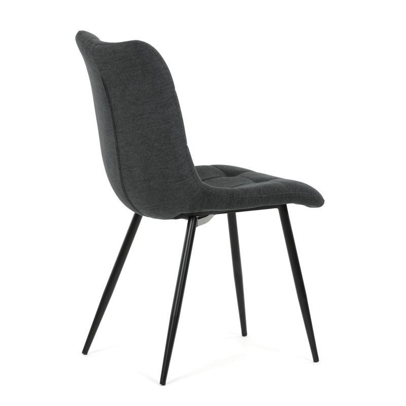 Jedálenská stolička, sivá, látka, DCL-193 GREY2