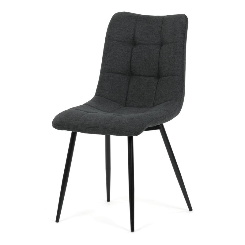 Jedálenská stolička, sivá, látka, DCL-193 GREY2