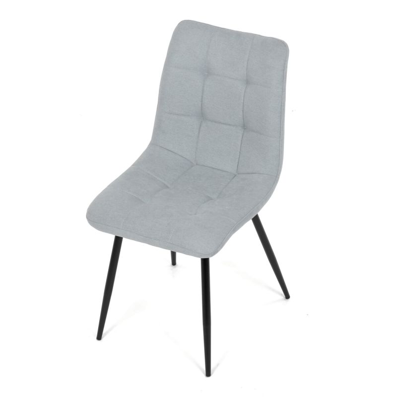 Jedálenská stolička, sivá, látka, DCL-L1094 SIL2